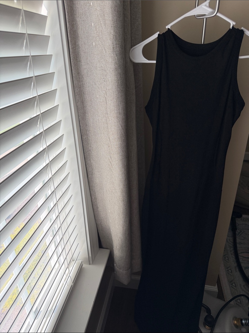 Amazon Black Sleeveless midi/ Maxi Dress with Slit